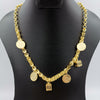 24K Gold Plated Coin Cube Chain Necklace - Offer Hunts