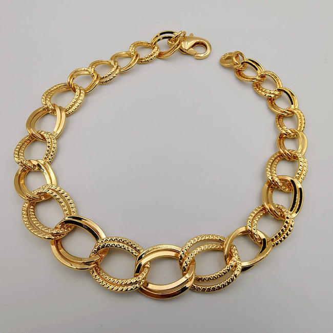 24K Gold Plated Superior Chain Bracelet - Offer Hunts