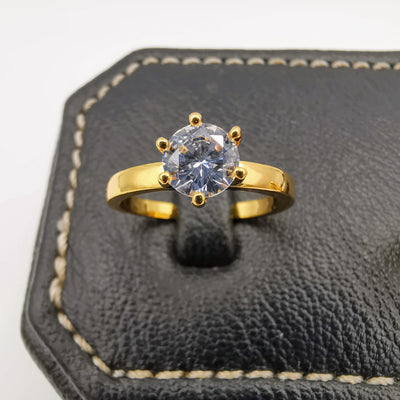 Trinity Twins Ring - 24K Gold Plate - Offer Hunts