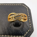 Trinity Twins Ring - 24K Gold Plate - Offer Hunts