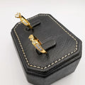 Bedazled Twins Ring - 24K Gold Plate - Offer Hunts