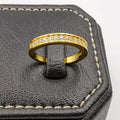 Tri Diamond Twins Ring - 24K Gold Plate - Offer Hunts