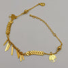 24K Gold Plated Danglers Tree of Life Anklet - Offer Hunts