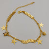 24K Gold Plated Happy Star Anklet - Offer Hunts