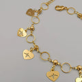 24K Gold Plated Electro Heart Anklet - Offer Hunts