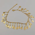 24K Gold Plated Smiley Dangler Anklet - Offer Hunts