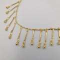 24K Gold Plated Dangling Beads Anklet - Offer Hunts