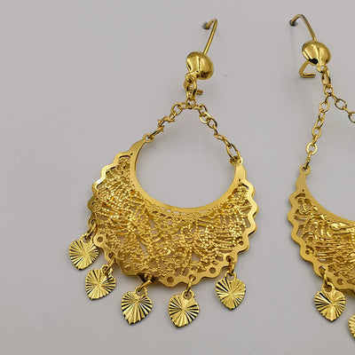 18K Gold Plated Crescent Earrings - Offer Hunts