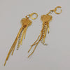 18K Gold Plated Crystal Heart Earrings - Offer Hunts