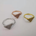 3-Ring Set Tri Colored Ring - 24K Gold Plate - Offer Hunts