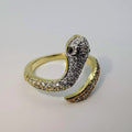 Tri Colored Snake Ring - 24K Gold Plate - Offer Hunts