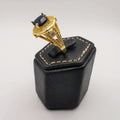 Golden Tanzanite Ring - 24K Gold Plate - Offer Hunts