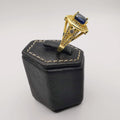 Golden Tanzanite Ring - 24K Gold Plate - Offer Hunts