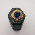 Golden Tanzanite Ring - 24K Gold Plate - Offer Hunts