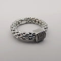 Rugged Band Ring - 24K White Gold Plate - Offer Hunts
