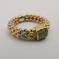 Rugged Tri Color Band Ring - 24K Gold Plate - Offer Hunts