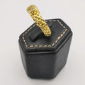 Rugged Band Ring - 24K Yellow Gold Plate - Offer Hunts