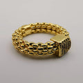 Rugged Band Ring - 24K Yellow Gold Plate - Offer Hunts