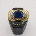 Royal Tri-Color Gem Ring - 24K Gold Plate - Offer Hunts