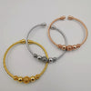 24K Gold Plated Bracelet Set [3-Pieces] - Adjustable Size - Style 1 - Offer Hunts