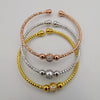 24K Gold Plated Bracelet Set [3-Pieces] - Adjustable Size - Style 2 - Offer Hunts