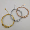 24K Gold Plated Bracelet Set [3-Pieces] - Adjustable Size - Style 5 - Offer Hunts