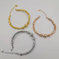 24K Gold Plated Bracelet Set [3-Pieces] - Adjustable Size - Style 5 - Offer Hunts