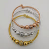 24K Gold Plated Bracelet Set [3-Pieces] - Adjustable Size - Style 6 - Offer Hunts