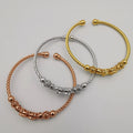 24K Gold Plated Bracelet Set [3-Pieces] - Adjustable Size - Style 7 - Offer Hunts