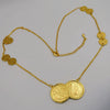 18K Gold Plated Double Coin Necklace - Offer Hunts