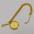 24K Gold Plated Coin Bracelet - Style 1 - Offer Hunts