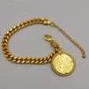 24K Gold Plated Coin Bracelet - Style 2 - Offer Hunts
