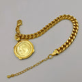 24K Gold Plated Coin Bracelet - Style 4 - Offer Hunts