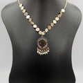 24K Gold Plated Coin White Beads Necklace - Offer Hunts