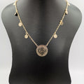 24K Gold Plated Simple Coin Necklace - Offer Hunts