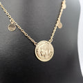 24K Gold Plated Simple Coin Necklace - Offer Hunts