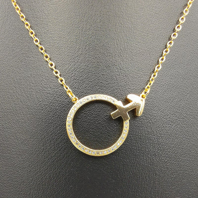 18K Yellow Gold Plated Feminine Necklace - Offer Hunts