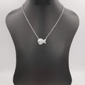 18K White Gold Plated Lucky Fish Necklace - Offer Hunts