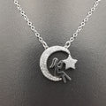 18K White Gold Plated Star Wanderer Necklace - Offer Hunts