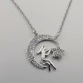 18K White Gold Plated Star Wanderer Necklace - Offer Hunts