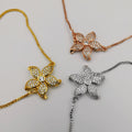 24K Gold Plated Flower Bracelet Set [3 Pieces] - Offer Hunts
