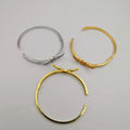 24K Gold Plated Stainless Steel Wings Bracelet Set [3 Pieces] - Adjustable Clasp Lock - Offer Hunts