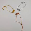 24K Gold Plated Rectangular Bracelet Set [3 Pieces] - Offer Hunts