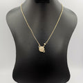 18K Yellow Gold Plated Globe Star Necklace - Offer Hunts