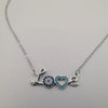18K White Gold Plated Love Necklace - Offer Hunts