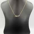 18K Yellow Gold Plated Love Necklace - Offer Hunts