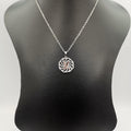 18K White Gold Plated LV Necklace - Offer Hunts