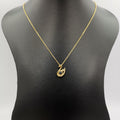 18K Yellow Gold Plated [I Love You in 100 Languages] Swan Lens Necklace - Offer Hunts