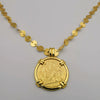 24K Gold Plated Coin Necklace - Style 4 - Offer Hunts