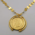 24K Gold Plated Coin Necklace - Style 1 - Offer Hunts